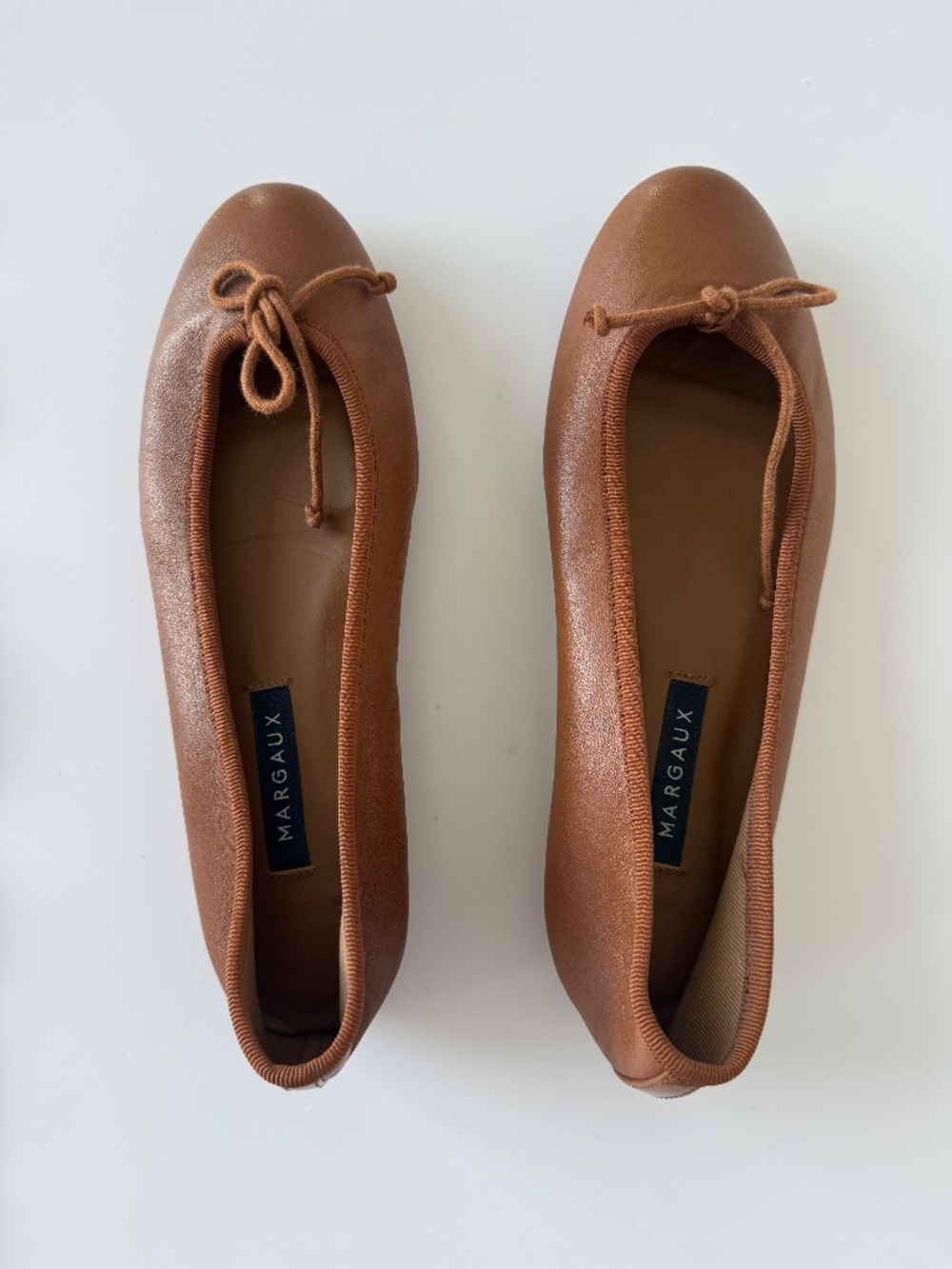 Margaux Demi Tan Flats Size 35.5